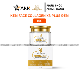 Kem Face Collagen X3 TN Ban Đêm Mỹ Phẩm Đông Anh 15g - Phiên Bản Mới - FACEDEMX3MOI