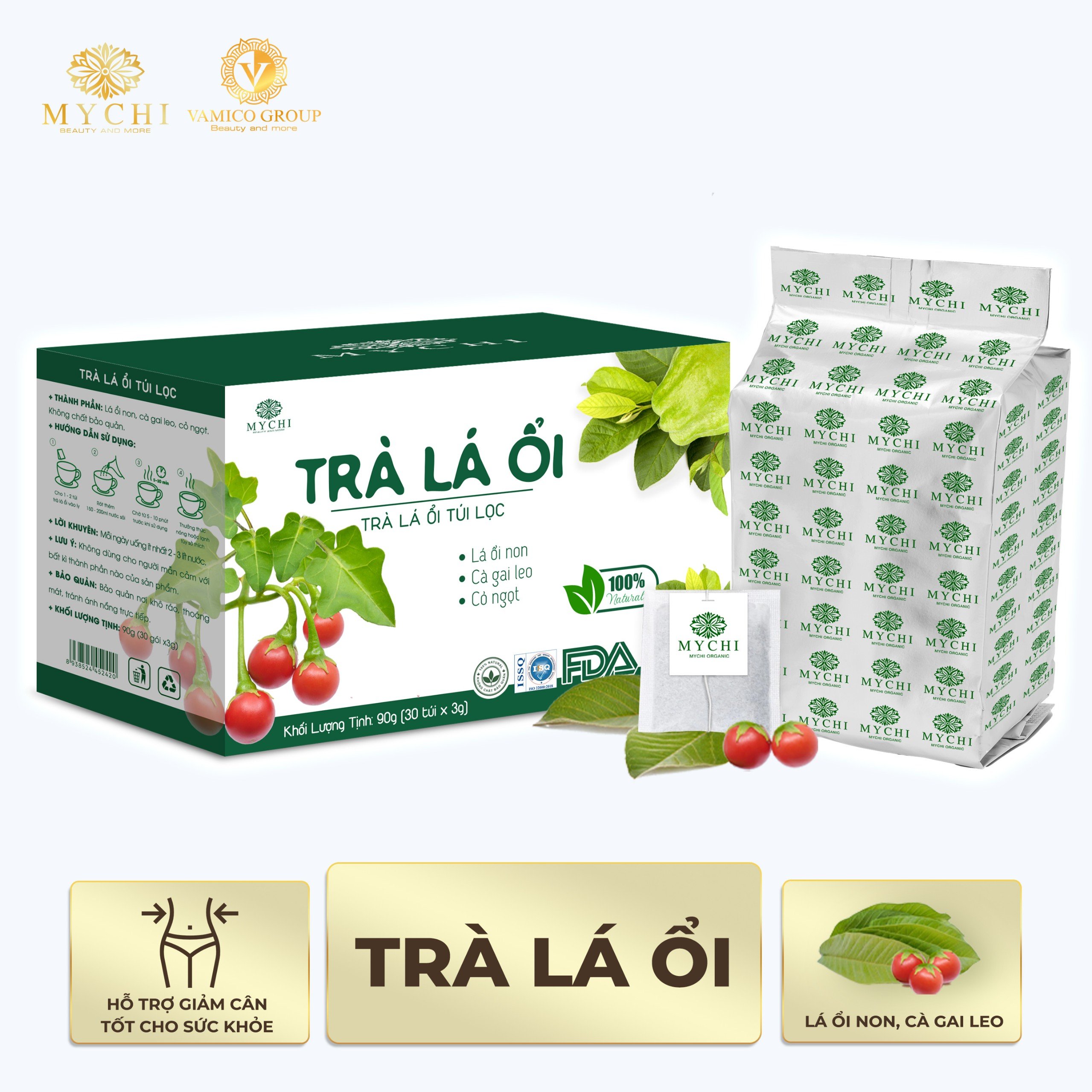 24231_z5356006297317-0e41aa8baeaf6b99e9b9eca591e53968_20240508124155-6.jpg Trà Lá Ổi Mychi Hộp 30 gói - 8938524452420