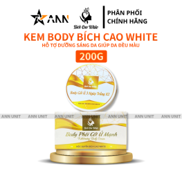 Kem Body Bích Cao White Phôi Cốt Ủ Mạnh X3 200g - Phiên Bản Nâng Cấp - 8936197120004