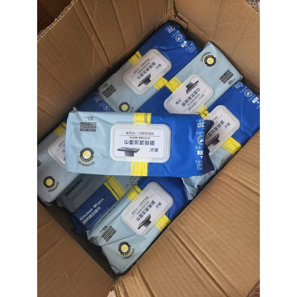 Bảng giá sỉ combo 3 Khăn Ướt Lau Bếp Đa Năng - Khăn Lau Bàn Bếp Bát Đĩa Đa Năng An Toàn 1 Gói 80 Miếng 30x11x5cm 6 Bảng giá sỉ combo 3 Khăn Ướt Lau Bếp Đa Năng - Khăn Lau Bàn Bếp Bát Đĩa Đa Năng An Toàn 1 Gói 80 Miếng 30x11x5cm