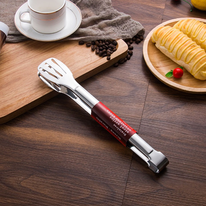 Kẹp Gắp Thức Ăn Bằng Inox - Kẹp Gắp Đồ Nướng Gắp Thịt Đầu Khía 28,5cm 5 Kẹp Gắp Thức Ăn Bằng Inox - Kẹp Gắp Đồ Nướng Gắp Thịt Đầu Khía 28,5cm