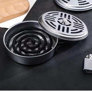 Hộp Inox Đựng Hương Muỗi Có Nắp 14.5x3,5cm 5 Hộp Inox Đựng Hương Muỗi Có Nắp 14.5x3,5cm