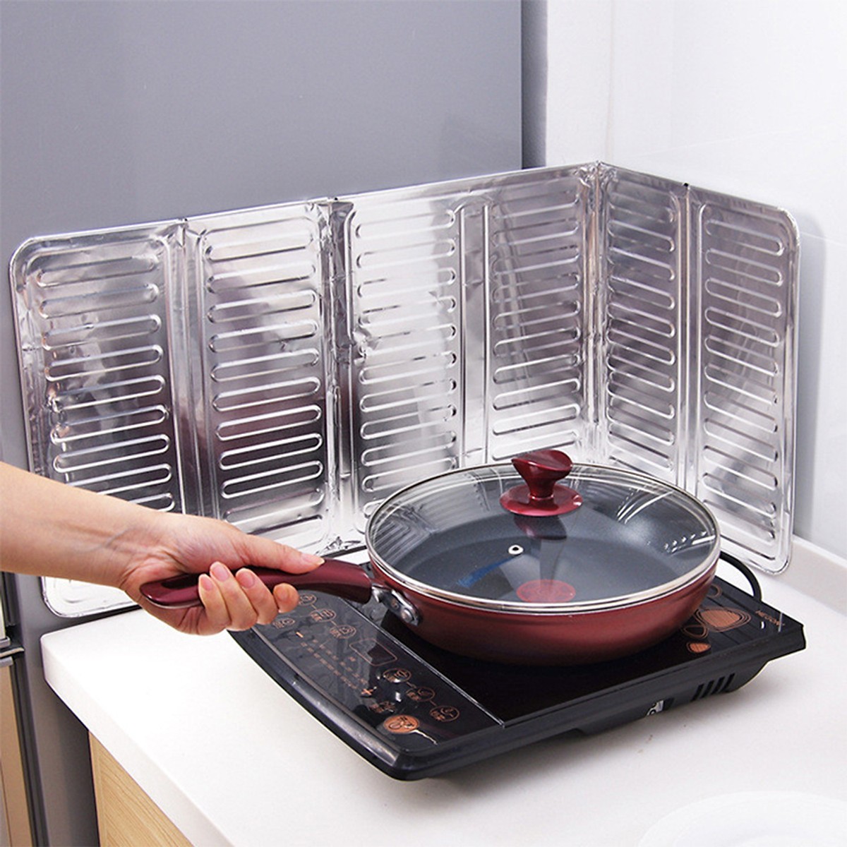 Tấm Chắn Bếp Ngăn Dầu Mỡ 83x32cm 5 Tấm Chắn Bếp Ngăn Dầu Mỡ 83x32cm