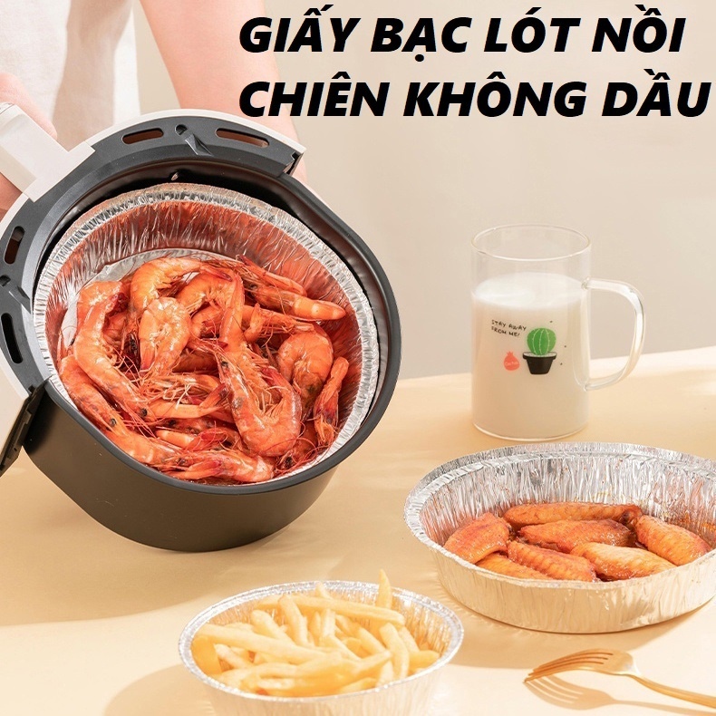 Bảng giá sỉ combo 10 Đĩa Giấy Bạc Lót Nồi Chiên Không Dầu Lò Nướng 22cm 5 Bảng giá sỉ combo 10 Đĩa Giấy Bạc Lót Nồi Chiên Không Dầu Lò Nướng 22cm