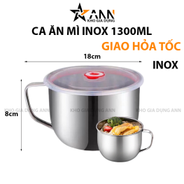 Ca Ăn Mì Inox Dung Tích 1300ml 8X18cm - CAMI01