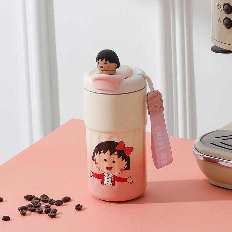 Ly Giữ Nhiệt Inox Hoạt Hình - Cốc Giữ Nhiệt Có Quai Cho Bé 420ml 8 Ly Giữ Nhiệt Inox Hoạt Hình - Cốc Giữ Nhiệt Có Quai Cho Bé 420ml