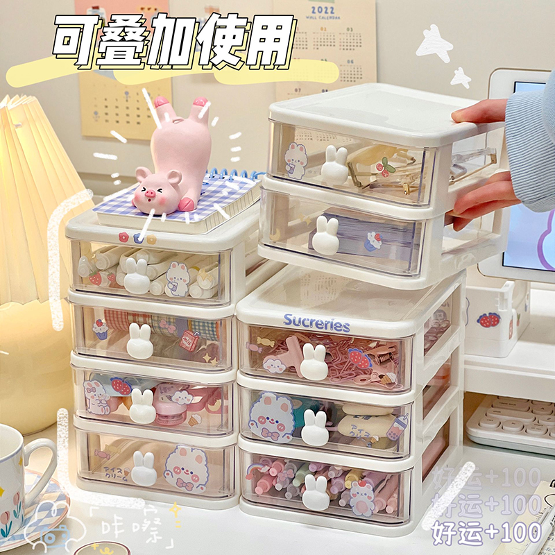 Tủ Nhựa 3 Tầng Mini Đựng Mỹ Phẩm Phụ Kiện Để Bàn Có Tay Cầm Thỏ 15.5x13x16.5cm 5 Tủ Nhựa 3 Tầng Mini Đựng Mỹ Phẩm Phụ Kiện Để Bàn Có Tay Cầm Thỏ 15.5x13x16.5cm