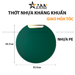 Thớt Nhựa Kháng Khuẩn Chống Thấm Nước Tiện Dụng 34.7x35.5x1.2cm - TNKK01