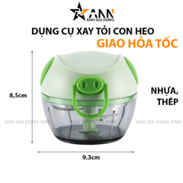 Dụng Cụ Xay Tỏi Mini Máy Xay Mini Kéo Tay Hình Con Heo Đa Năng 8.5x9.3cm - XTCH01