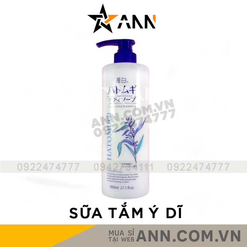 25083_9a_20240917123307-2.png Sữa Tắm Ý Dĩ Hatomugi Moisturizing Washing 800ml - 4513574027077