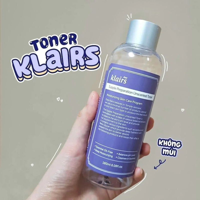 Đánh giá nước Hoa Hồng Klairs Supple Preparation Unscented Toner 180ml 5 Đánh giá nước Hoa Hồng Klairs Supple Preparation Unscented Toner 180ml