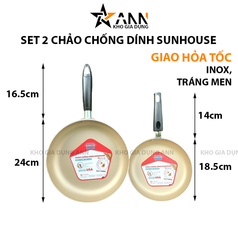 25108_154_20250320103533-2.png Set 2 Chảo Chống Dính Sunhouse Dùng Cho Bếp Ga - S2CH01