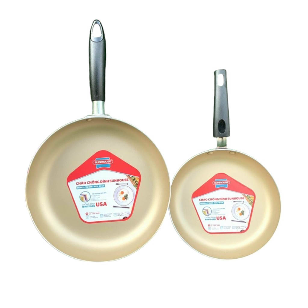 25108_ad440948879549cb1084-photoroom-2_20240919154034-5.jpg Set 2 Chảo Chống Dính Sunhouse Dùng Cho Bếp Ga - S2CH01