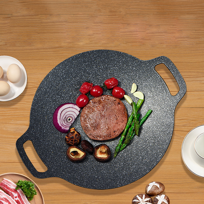 Chảo Đá Nướng Thịt Chống Dính 41x34cm 7 Chảo Đá Nướng Thịt Chống Dính 41x34cm