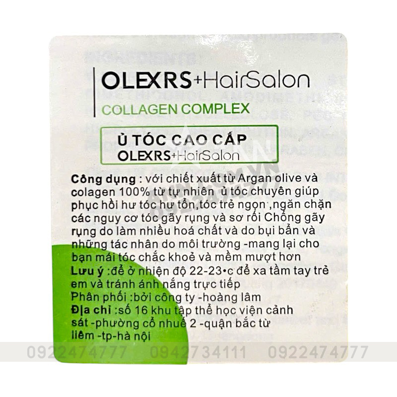 25169_u-toc-olexers-tem-photoroom_20240922120206-2.jpg Kem Ủ Tóc Olexrs Hair Salon Collagen Complex Repair Mask 500ml - 5060808885242