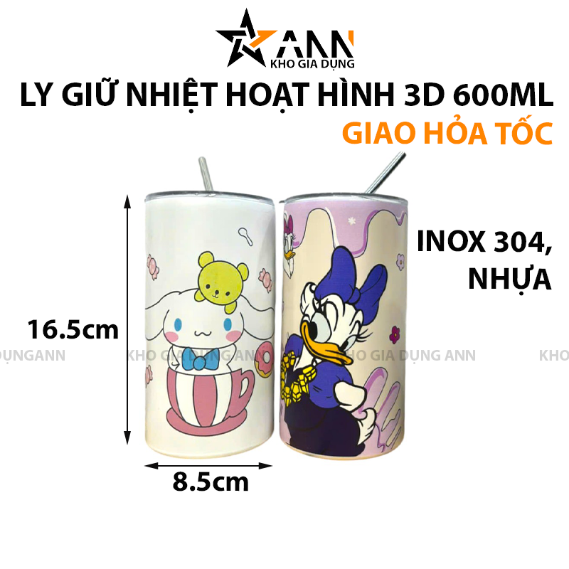 25183_182_20250320111017-1.png Ly Giữ Nhiệt Hoạt Hình 3D 600ml Kèm Ống Hút - BGNKOH3D01
