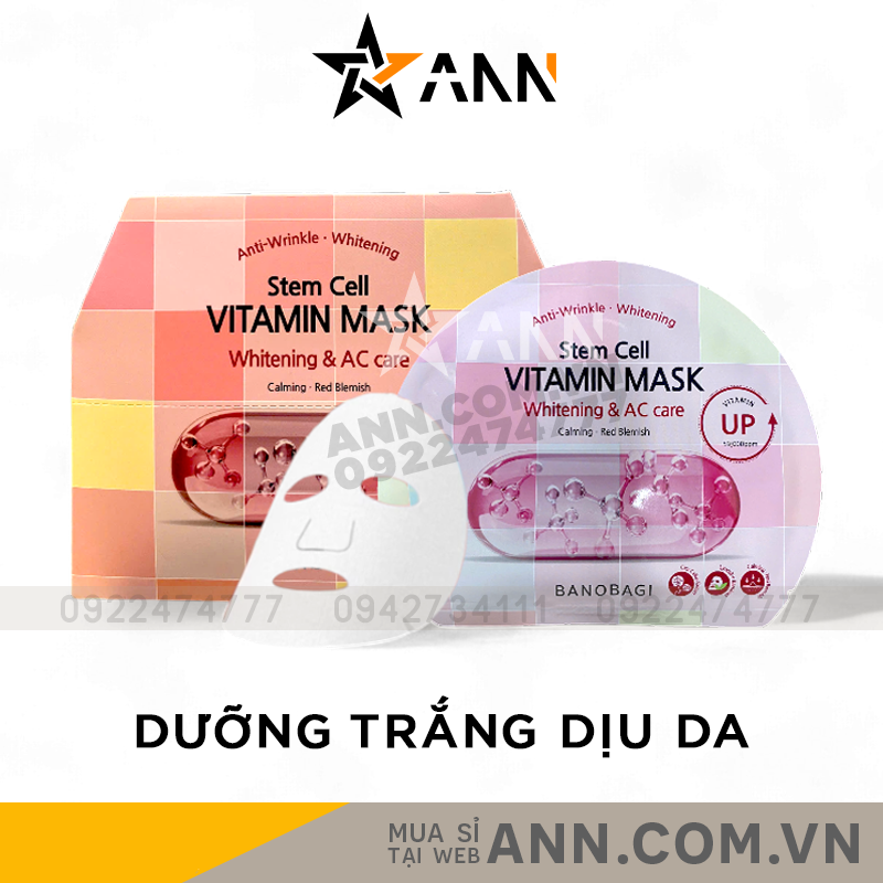 25193_a4_20240924115335-2.png Mặt Nạ Banobagi Màu Hồng Stem Cell Vitamin Mask Whitening AC Care Hộp 10 Miếng - 8809486365311