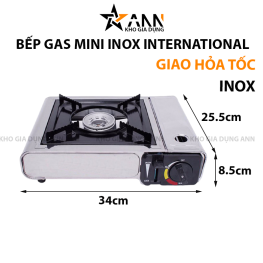 Bếp Gas Mini International Inox Không Gỉ - BGMN01