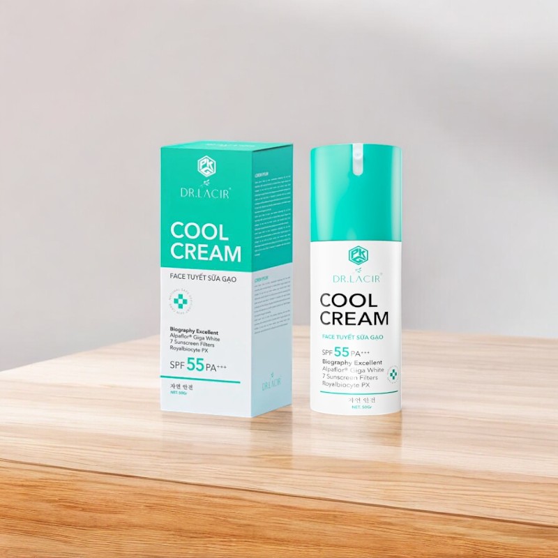 25470_face-ngay-dr-lacir-phu-photoroom-3_20241019104401-1.jpg Kem Chống Nắng Dr Lacir Cool Cream Face Tuyết Sữa Gạo Dưỡng Trắng Da Ban Ngày 50g - 8938528007473