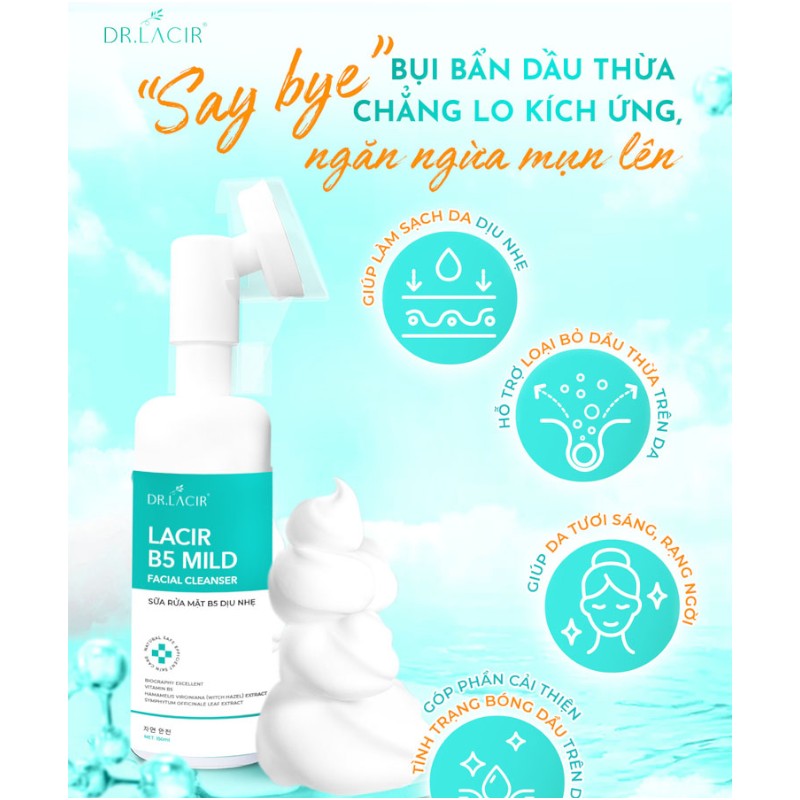 Bảng giá sỉ sữa Rửa Mặt Dr Lacir B5 Dịu Nhẹ Cho Da Nhạy Cảm 150ml 6 Bảng giá sỉ sữa Rửa Mặt Dr Lacir B5 Dịu Nhẹ Cho Da Nhạy Cảm 150ml