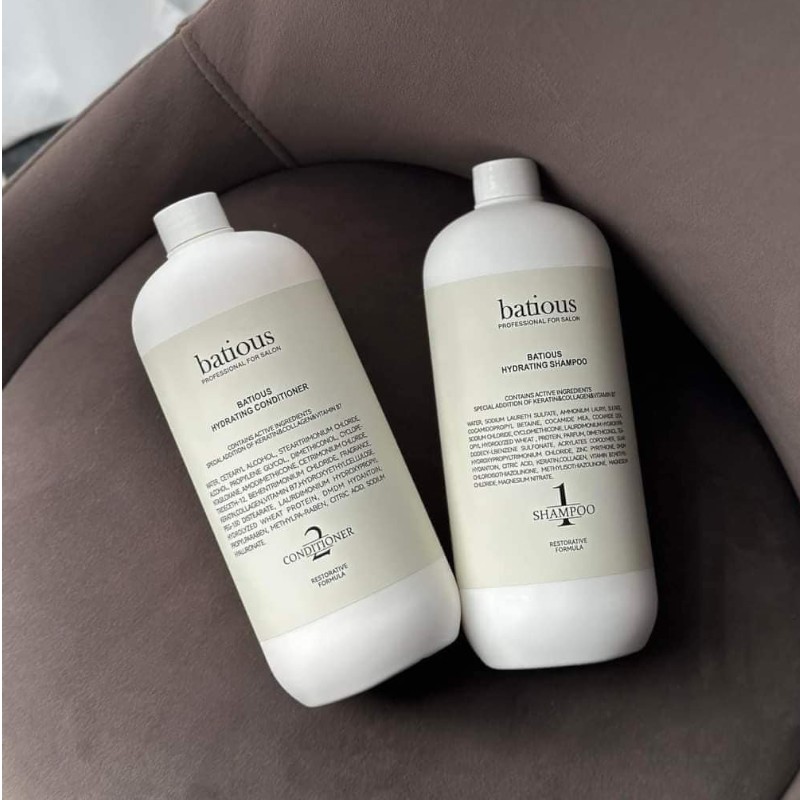25575_vn-11134207-7r98o-loxcekg89t1qc3-photoroom-1_20241031151001-1.jpg Combo Dầu Gội Xả Batious Hydrating Shampoo Màu Trắng - Dành Cho Tóc Khô Xơ 500ml - 5061014610765