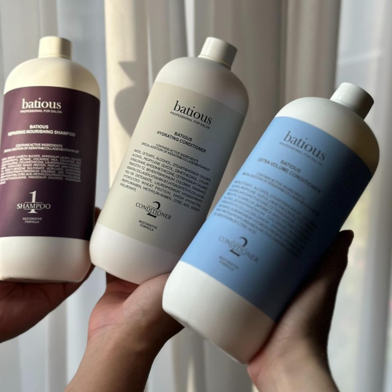 25575_vn-11134207-7r98o-loxcekg89t1qc3-photoroom-2_20241031151001-1.jpg Combo Dầu Gội Xả Batious Hydrating Shampoo Màu Trắng - Dành Cho Tóc Khô Xơ 500ml - 5061014610765