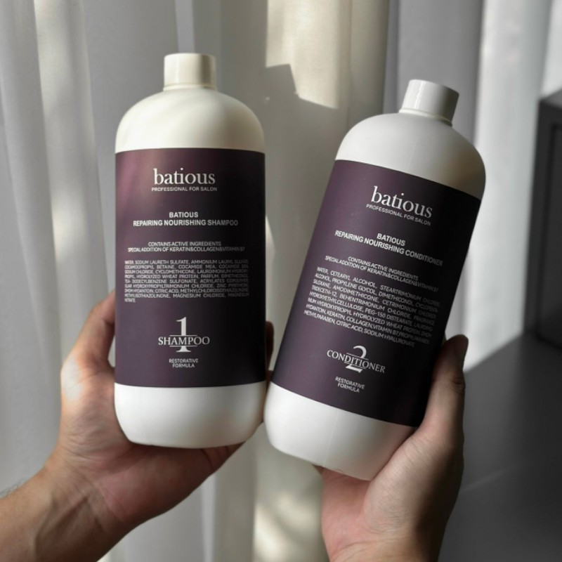25578_goi-xa-xanh-photoroom-3_20241031165432-1.jpg Combo Dầu Gội Xả Batious Repairing Nourishing Shampoo Màu Tím - Dành Cho Tóc Hư Tổn 500ml - 5061014610802