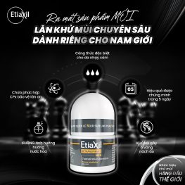 Lăn Khử Mùi EtiaXil Men Màu Xám 15ml - Dành Cho Nam