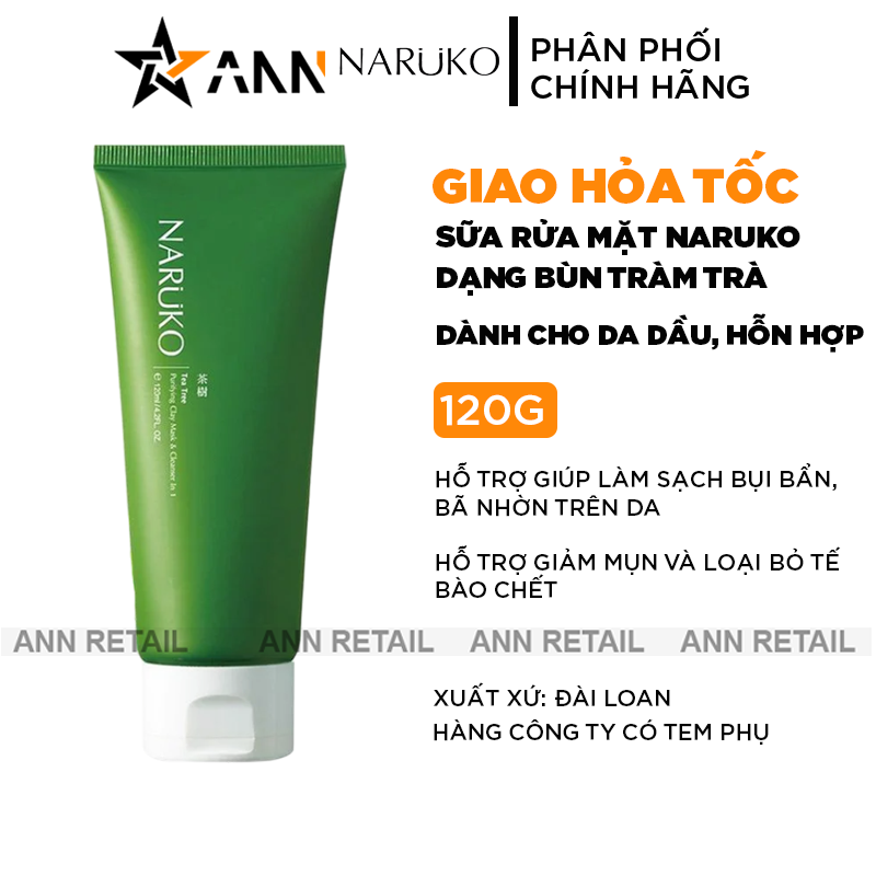 25593_khung-shopee-ann-retail-moi-0410-recovered_20241102115923-1.png Sữa Rửa Mặt Tràm Trà Naruko Dạng Bùn - Dành Cho Da Dầu Và Da Hỗn Hợp 120g - 4711542263926