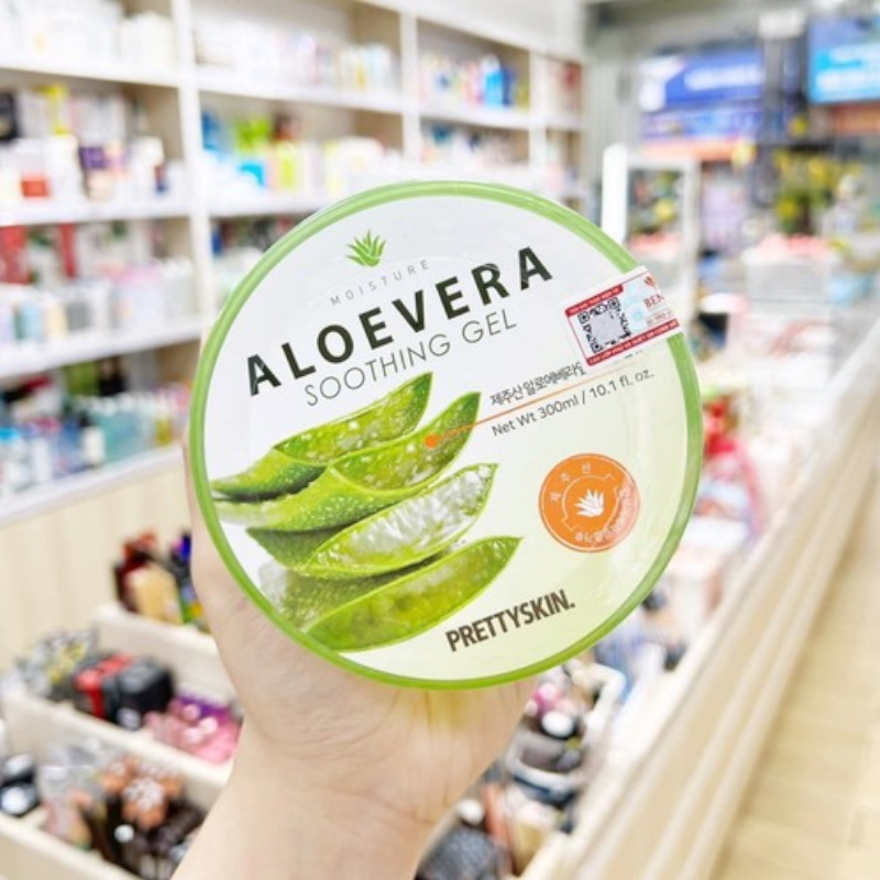 Sỉ gel Dưỡng Da Đa Năng Prettyskin Chiết Xuất Lô Hội Aloevera Soothing Gel 300ml 6 Sỉ gel Dưỡng Da Đa Năng Prettyskin Chiết Xuất Lô Hội Aloevera Soothing Gel 300ml