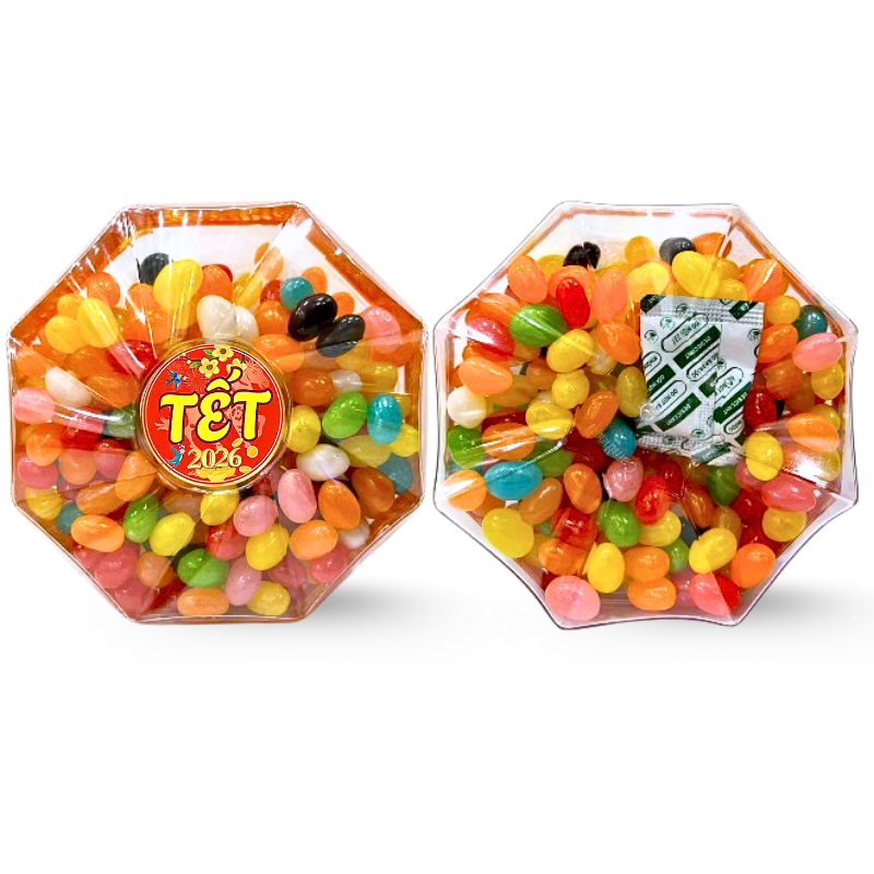 Hộp Kẹo Bi Trái Cây Hộp Bát Giác 300G Hộp Quà Tết 2026 7 Hộp Kẹo Bi Trái Cây Hộp Bát Giác 300G Hộp Quà Tết 2026