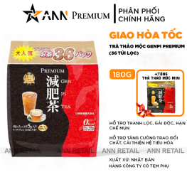 Trà Thảo Mộc Premium Genpi Tea Nhật Bản 36 Túi Lọc - Tặng Trà Thảo Mộc Mini - 4595643954156
