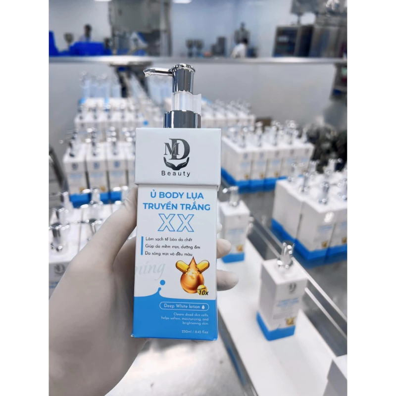 Kem Ủ Trắng Body Lụa MD Beauty Deep White Lotion 250ml 6 Kem Ủ Trắng Body Lụa MD Beauty Deep White Lotion 250ml