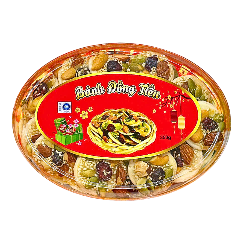Hộp Bánh Đồng Tiền Việt Quất Hộp Ovan 350G Hộp Quà Tết 2026 7 Hộp Bánh Đồng Tiền Việt Quất Hộp Ovan 350G Hộp Quà Tết 2026