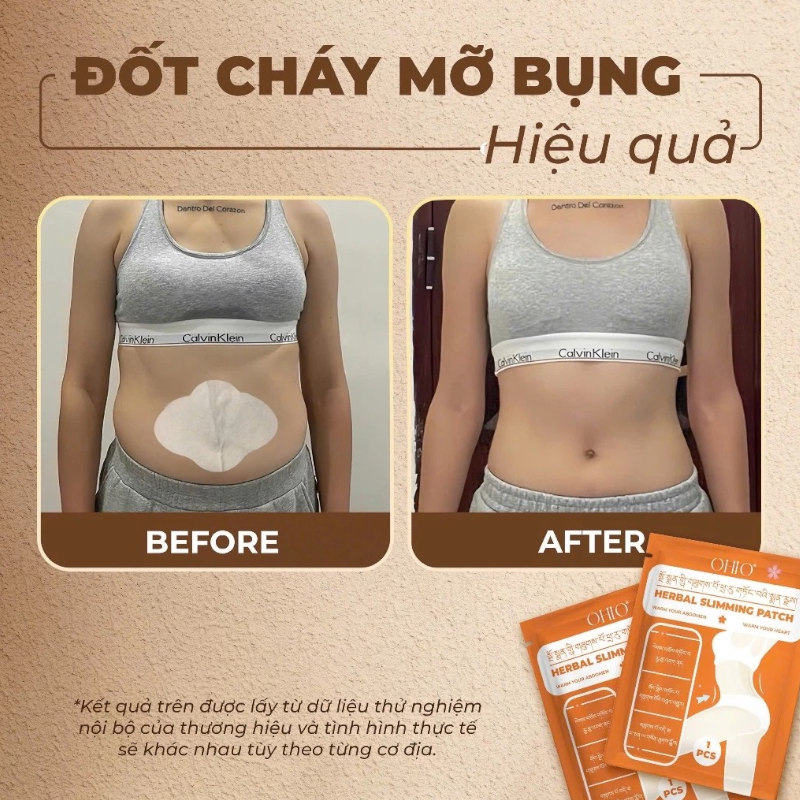 Miếng Dán Tan Mỡ Đông Y Tây Tạng Ohio Slimming Patch 8 Miếng Dán Tan Mỡ Đông Y Tây Tạng Ohio Slimming Patch