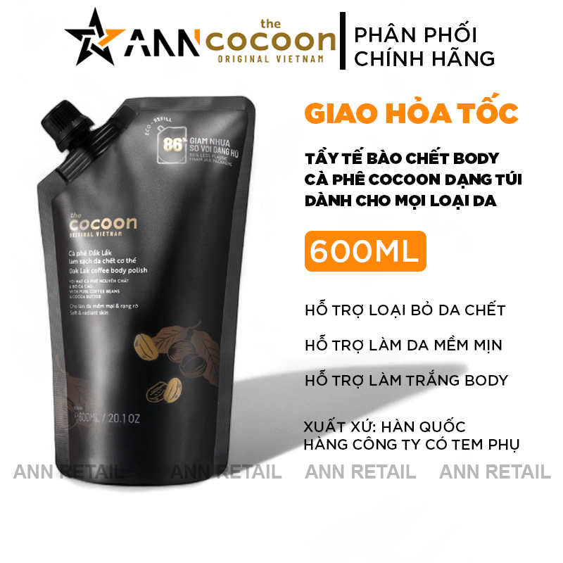 25733_1_20241112171503-2.png Tẩy Tế Bào Chết Cà Phê Cocoon Cho Body Dạng Túi Refill 600ml - 8936217700049