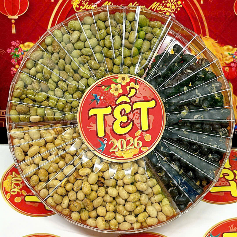 Set Hộp Mix Đậu 3 Vị (Đậu Đen, Đậu Xanh, Đậu Nành) Sun Khía 3 Ngăn 300G Hộp Tết 6 Set Hộp Mix Đậu 3 Vị (Đậu Đen, Đậu Xanh, Đậu Nành) Sun Khía 3 Ngăn 300G Hộp Tết