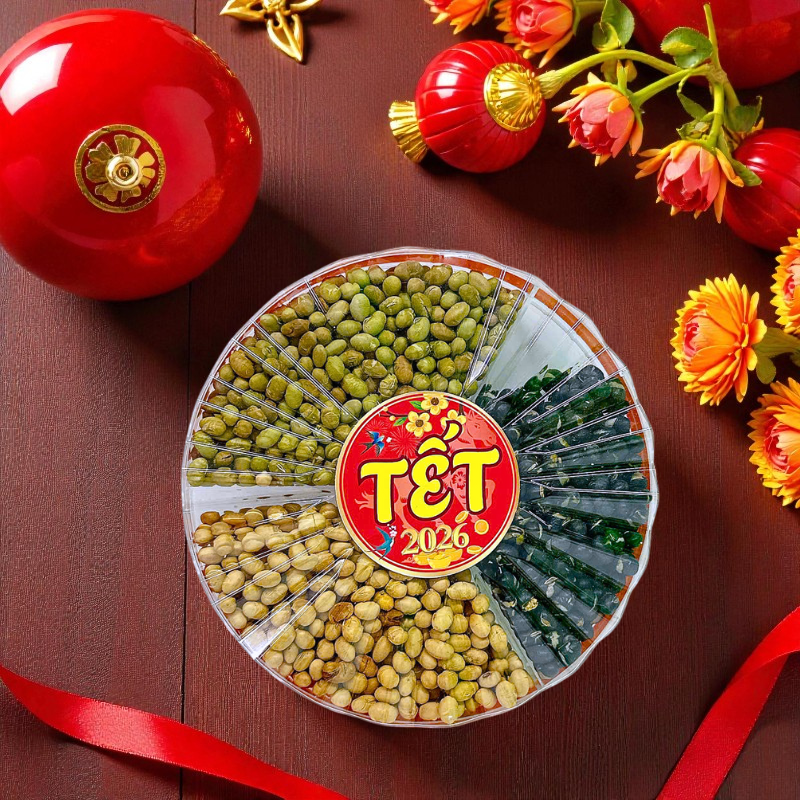 Set Hộp Mix Đậu 3 Vị (Đậu Đen, Đậu Xanh, Đậu Nành) Sun Khía 3 Ngăn 300G Hộp Tết 5 Set Hộp Mix Đậu 3 Vị (Đậu Đen, Đậu Xanh, Đậu Nành) Sun Khía 3 Ngăn 300G Hộp Tết