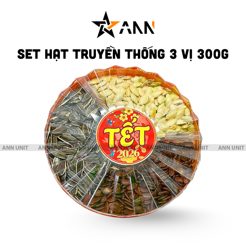 Set Hộp Mix Hạt 3 Vị (Hạt Dưa, Hạt Hướng Dương, Hạt Bí Trắng) Sun Khía 3 Ngăn 300G Hộp Tết 1 Set Hộp Mix Hạt 3 Vị (Hạt Dưa, Hạt Hướng Dương, Hạt Bí Trắng) Sun Khía 3 Ngăn 300G Hộp Tết