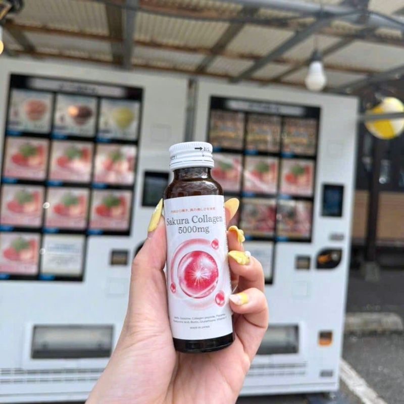 25776_6_20250923095132.png Nước Uống Sakura Bổ Sung Collagen 500ml Hỗ Trợ Làm Đẹp Làn Da - Hộp 10 Lọ - 4901872046959