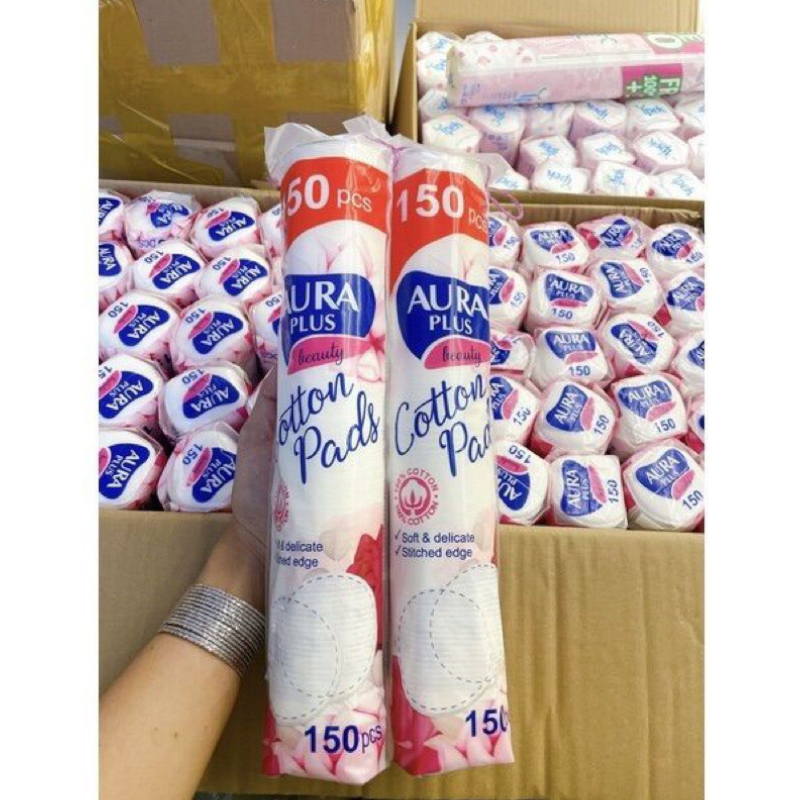 25794_btt-aura-phu-photoroom-5_20241120175309-2.png Bông Tẩy Trang Aura Chất Liệu Cotton Mềm Mại Cho Da 150 Miếng - 4751023290775