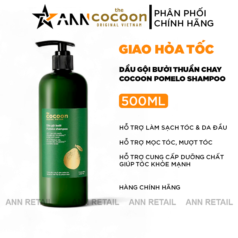 25803_1_20241122160756-1.png Dầu Gội Bưởi Cocoon Pomelo Shampoo Dung Tích Lớn 500ml - 8936217700094