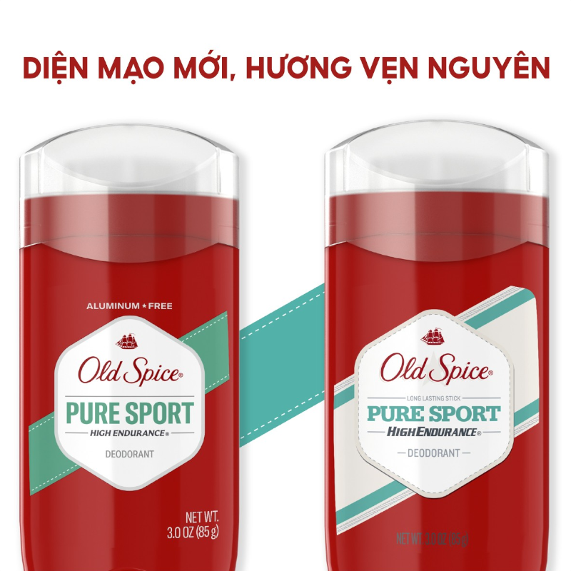 Sáp Khử Mùi Old Spice Hương Pure Sport Màu Đỏ 85g - Dành Cho Cả Nam&Nữ Lăn Nách 4 Sáp Khử Mùi Old Spice Hương Pure Sport Màu Đỏ 85g - Dành Cho Cả Nam&Nữ Lăn Nách