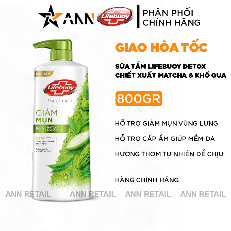 25818_1_20241123183016-3.png Sữa Tắm Giảm Mụn Lưng Lifebuoy Detox Chiết Xuất Matcha & Khổ Qua 800g - 8934868167112