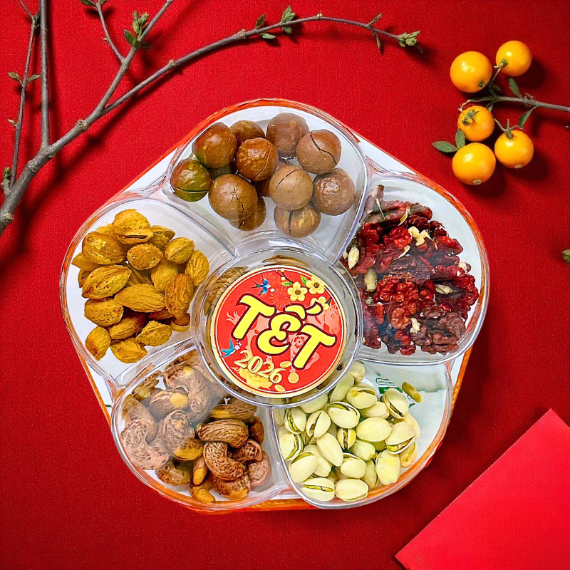 Sỉ set Hộp Mix Hạt 6 Vị (Hạt Điều Rang Muối, Quả Óc Chó Vàng, Quả Óc Chó Đỏ, Macca, Hạt Dẻ Cười, Hạnh Nhân Rang Bơ) Bông Mai 600G Hộp Tết 8 Sỉ set Hộp Mix Hạt 6 Vị (Hạt Điều Rang Muối, Quả Óc Chó Vàng, Quả Óc Chó Đỏ, Macca, Hạt Dẻ Cười, Hạnh Nhân Rang Bơ) Bông Mai 600G Hộp Tết