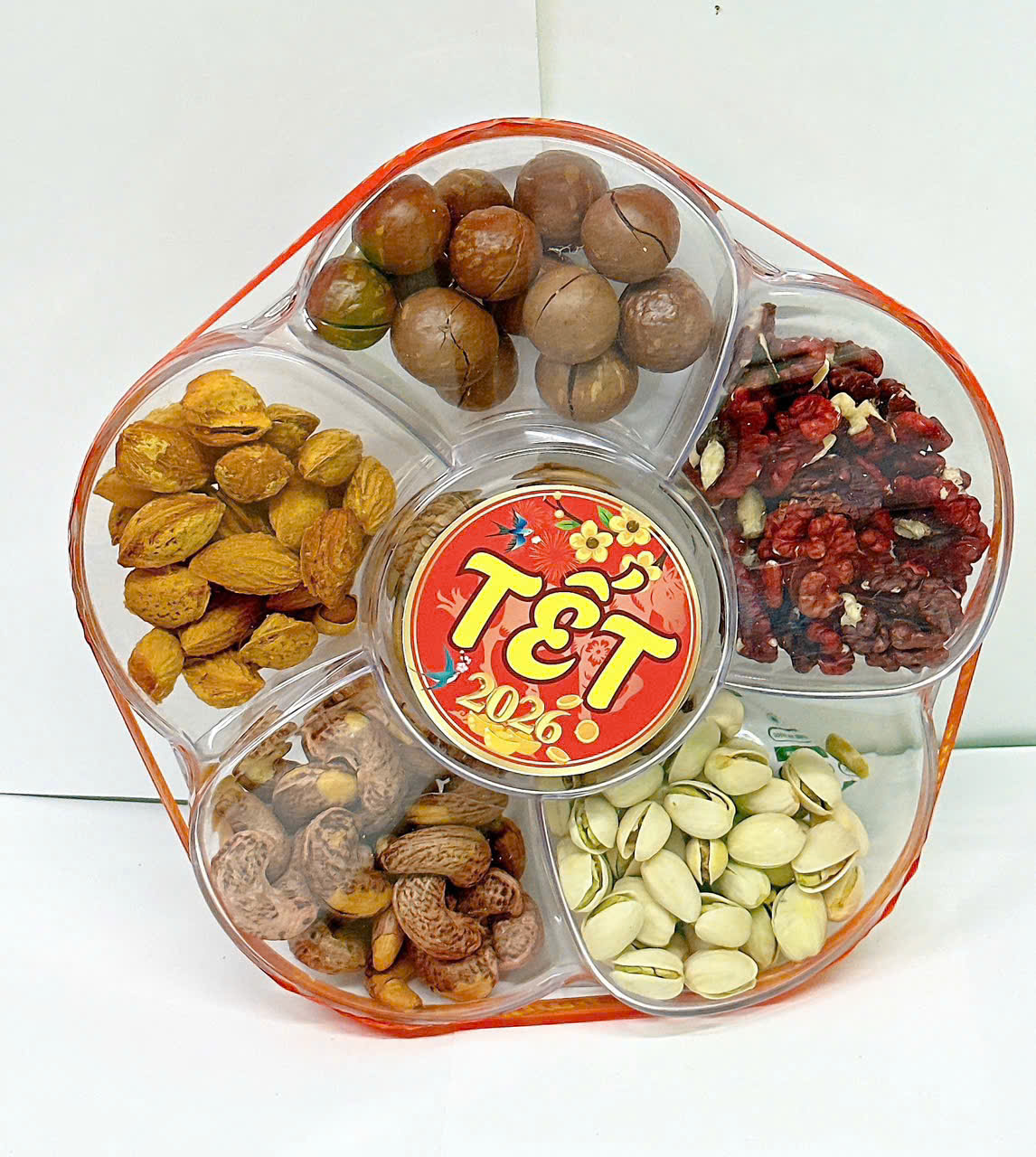 Sỉ set Hộp Mix Hạt Ngũ Vị (Hạt Điều Rang Muối, Quả Óc Chó Vàng, Quả Óc Chó Đỏ, Macca, Hạt Dẻ Cười, Hạnh Nhân Rang Bơ) Bông Mai 600G Hộp Tết 2026 11 Sỉ set Hộp Mix Hạt Ngũ Vị (Hạt Điều Rang Muối, Quả Óc Chó Vàng, Quả Óc Chó Đỏ, Macca, Hạt Dẻ Cười, Hạnh Nhân Rang Bơ) Bông Mai 600G Hộp Tết 2026