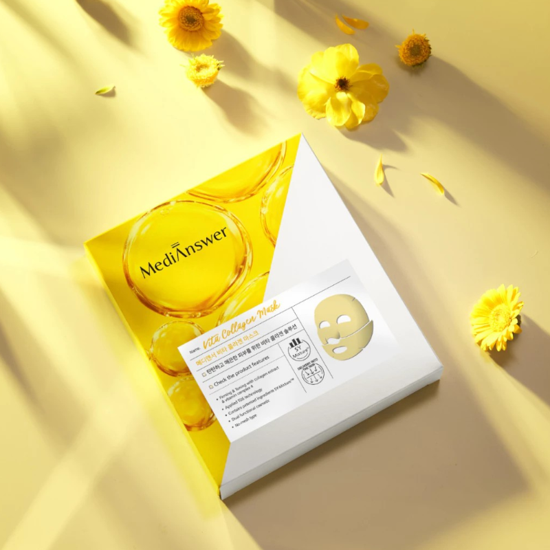 Phân phối mặt Nạ Trắng Da MediAnswer Vita Collagen Mask Hàn Quốc - Hộp 5 Miếng 6 Phân phối mặt Nạ Trắng Da MediAnswer Vita Collagen Mask Hàn Quốc - Hộp 5 Miếng