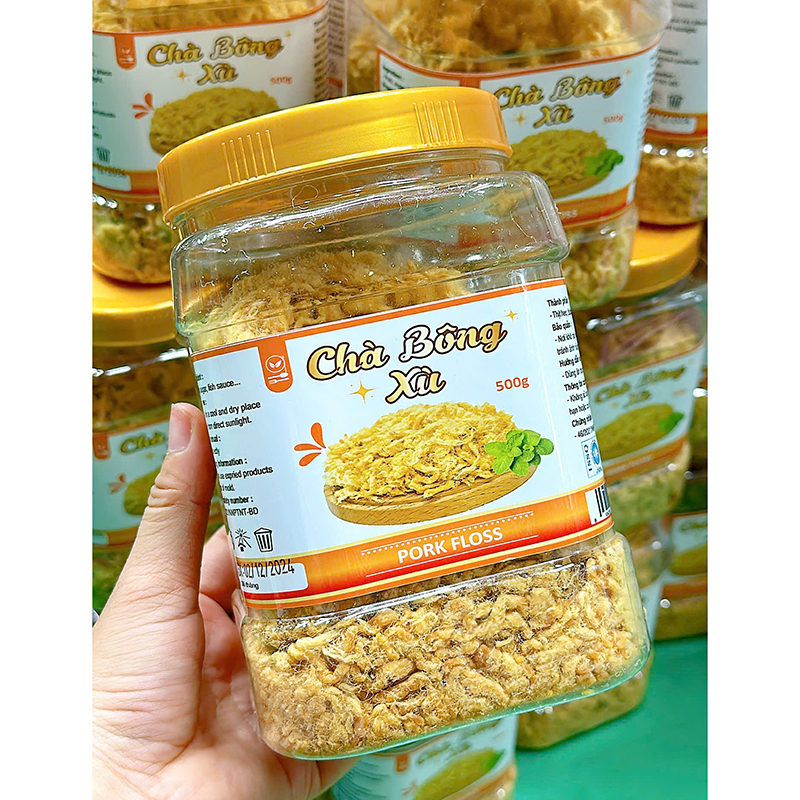 25873_z6125815968019-4e29f668844d16d4453c00e3adc2daf6_20241214143220-3.jpg Chà Bông Xù Thơm Ngon Hộp 500g - CBXH500