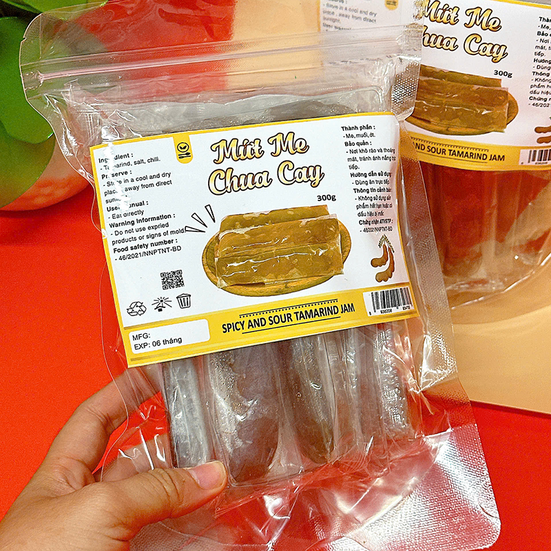 Sỉ mứt Me Chua Cay Túi Zip 300g 7 Sỉ mứt Me Chua Cay Túi Zip 300g