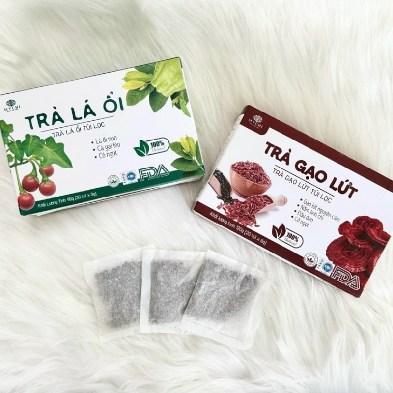 Trà Gạo Lứt Mychi 120g - Hộp 20 Túi x 6g 5 Trà Gạo Lứt Mychi 120g - Hộp 20 Túi x 6g